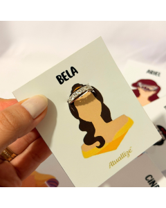 Anel princesas Disney Bela aro 13