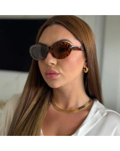 Óculos solar tartaruga marrom