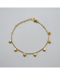 Pulseira mini corações 