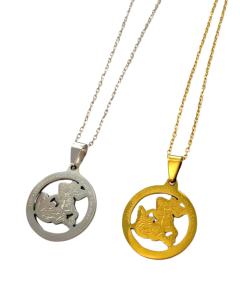 Colar unissex em aço São Jorge