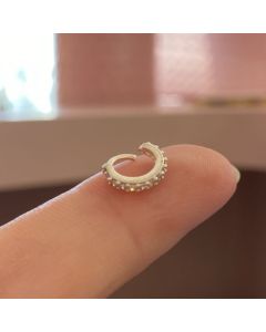 Piercing prata 925 de torção