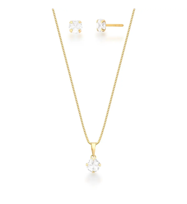 Conjunto ponto de luz zircônia