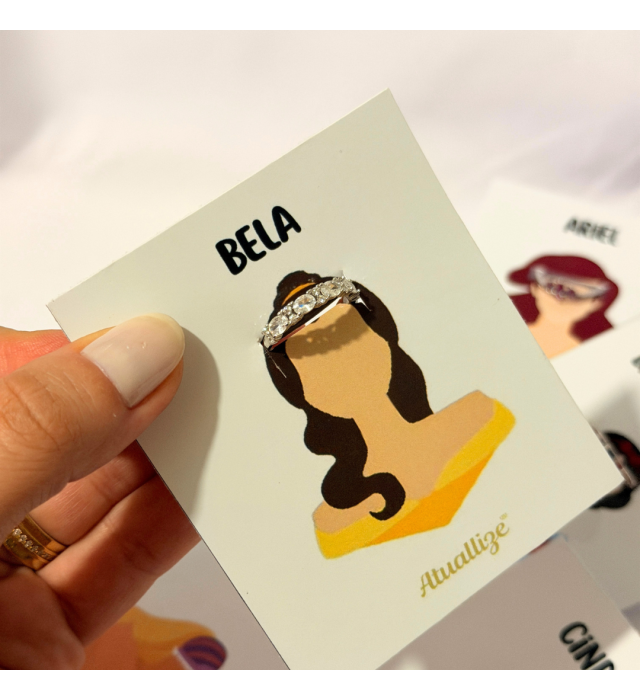 Anel princesas Disney Bela aro 13