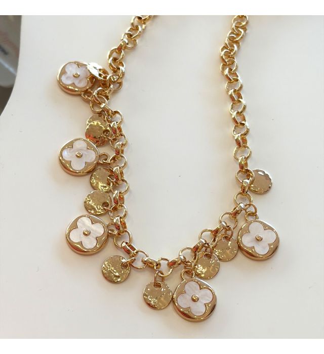 Colar elo português com pingentes robustos bijoux