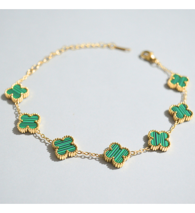 Pulseira trevo verde