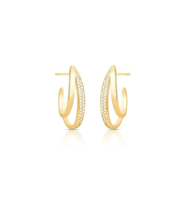 Brinco 2 voltas linha cravejada