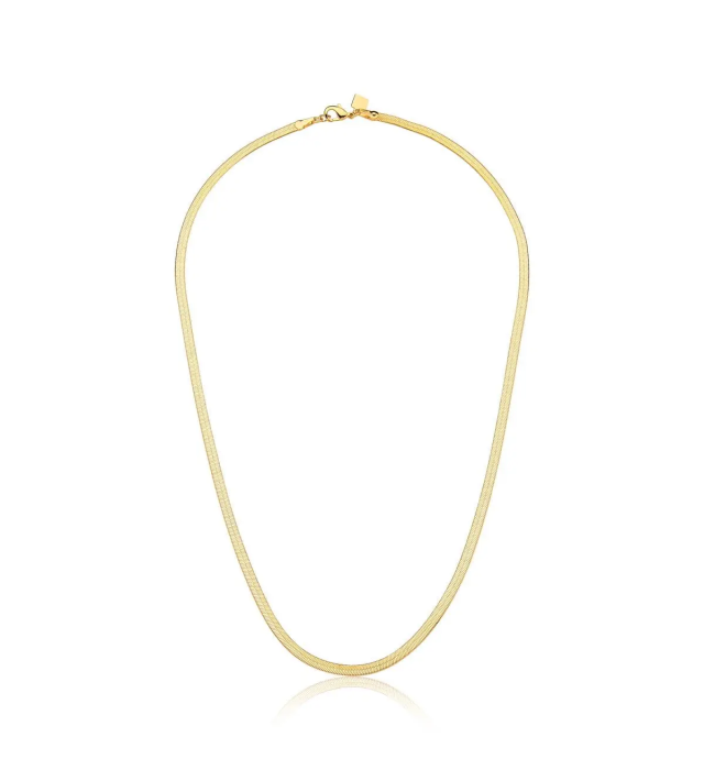 Colar malha fita fina 35cm