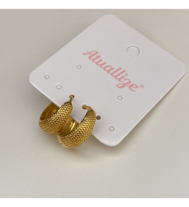 Argola click com detalhes